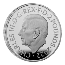 2022 Sua Maestà la Regina Elisabetta II Moneta d'argento da 1oz Proof confezionata