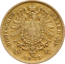20 Marchi d'Oro Tedeschi - Guglielmo I 1871-1878