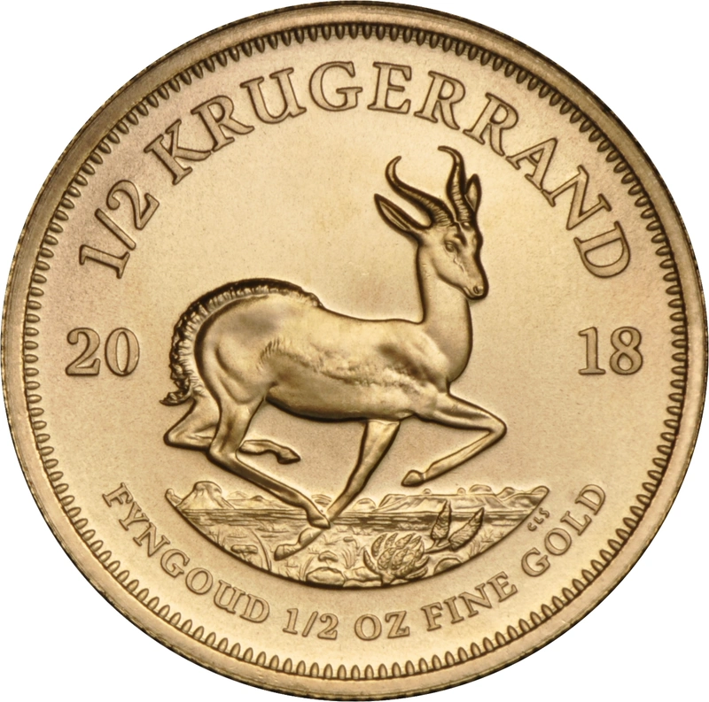 2018  Krugerrand d'Oro 1/2oz
