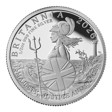 2026 Britannia UK Premium Set di sei monete d'argento Proof (1 oz, 1/2 oz, 1/4 di oz, 1/10 oz, 1/20