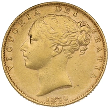 1870 Sterlina - Vittoria Giovane - Stemma Coronato - Londra