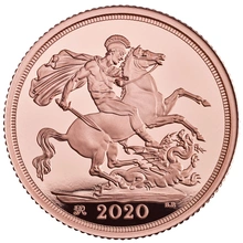 2020 Sterlina d'Oro Proof in Cofanetto