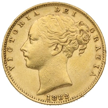 1882 Sterlina - Vittoria Giovane - Stemma Coronato - S