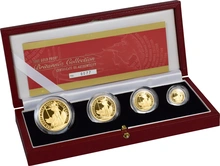 2002 Proof Britannia d'Oro - Cofanetto da 4 Monete