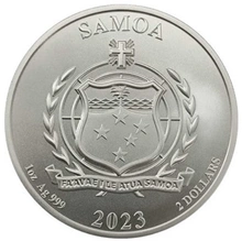 2023 Uccello Vermiglio - Moneta d'Argento 1oz Serie Quattro Guardiani
