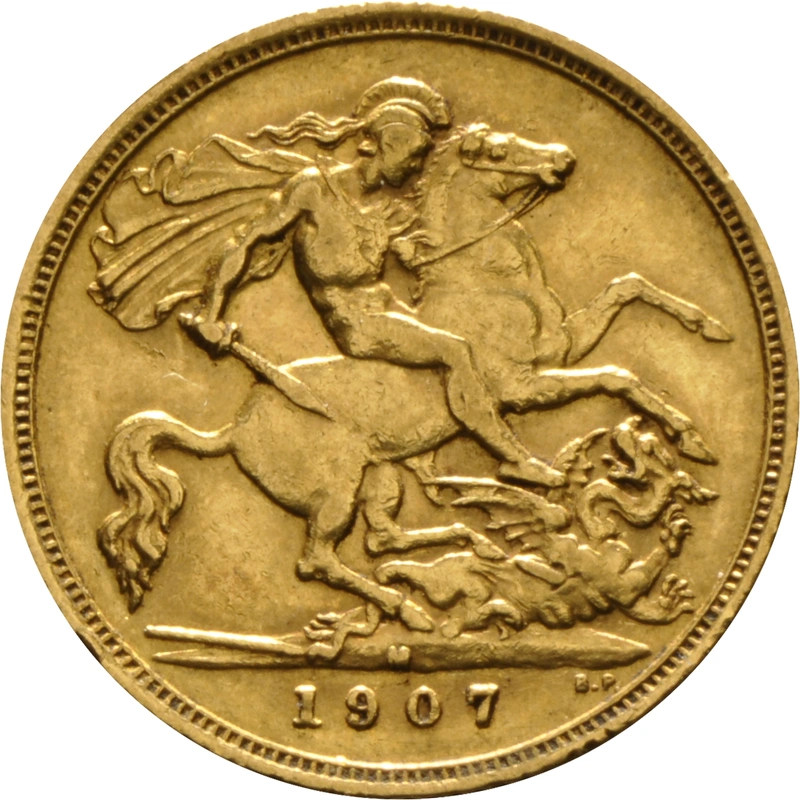 1907 Mezza Sterlina - Edoardo VII - M