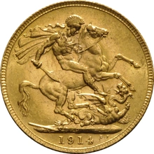 1914 Sterlina d'Oro - Re Giorgio V - P