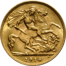 1914 Mezza Sterlina - Giorgio V - Londra