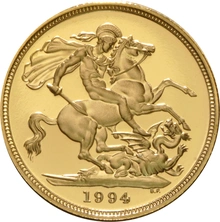 1994 Proof Sterline d'Oro - Cofanetto da 3 Monete