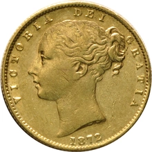 1872 Sterlina - Vittoria Giovane - Stemma Coronato - S