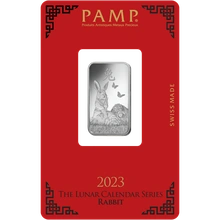 2023 Lingottino d'Argento PAMP Anno del Coniglio