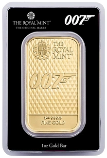 Lingotto d'oro 1oz - James Bond 007 'I Diamanti sono per sempre'