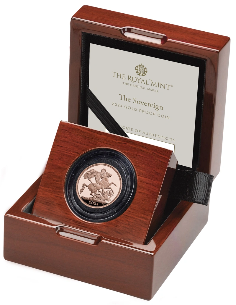 2024 Sterlina d'Oro Proof confezionata
