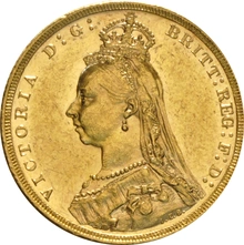 1889 Sterlina - Vittoria - Giubileo - M