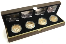 Set Originale di 4 Quintuple Sterline Proof 2012 - Olimpiadi di Londra