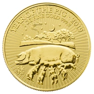 Anno del Maiale 2019 d'Oro - Royal Mint