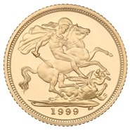 1999 Mezza Sterlina - Elisabetta II - Quarto Ritratto con Diadema - Proof senza Confezione