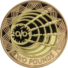 2001 - Proof 2 Pound d'Oro - Marconi, Trasmissione Wireless