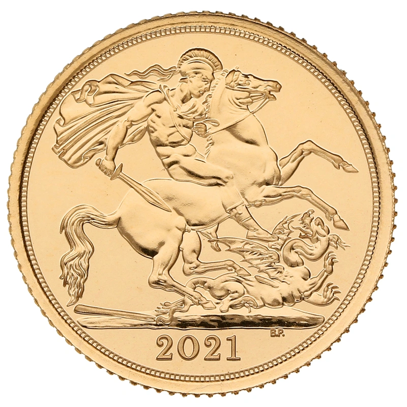 2021 Mezza Sterlina d'Oro