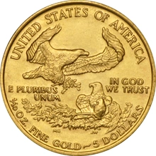 1992 Eagle Americana d'Oro 1/10oz