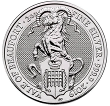 Centicora (o Aele) di Beaufort d'Argento 2oz - Queens Beast