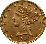 Eagle Americana Due Aquile $5 Liberty Head d'Oro