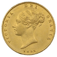 1855 Mezza Sterlina - Vittoria Giovane - Stemma Coronato - Londra