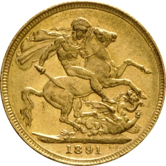 1891 Sterlina - Vittoria - Giubileo - S