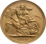 1978 Sterlina - Elisabetta II - Corona Giovane