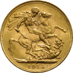 1914 Sterlina d'Oro - Re Giorgio V - P