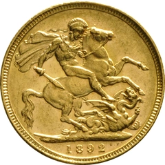1892 Sterlina - Vittoria - Giubileo - M