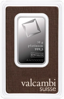 Valcambi Lingotto di Platino 50g