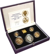 1993 Proof Sterline d'Oro - Cofanetto da 4 Monete - Centenario Pistrucci
