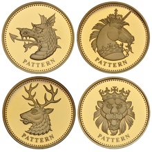 2004 Proof £1 d'Oro - Valuta UK - Doppia Collezione i Quattro Ponti e Bestie Araldiche