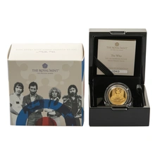 2021 Moneta d'oro Music Legends 'The Who' 1/4oz - Proof in cofanetto