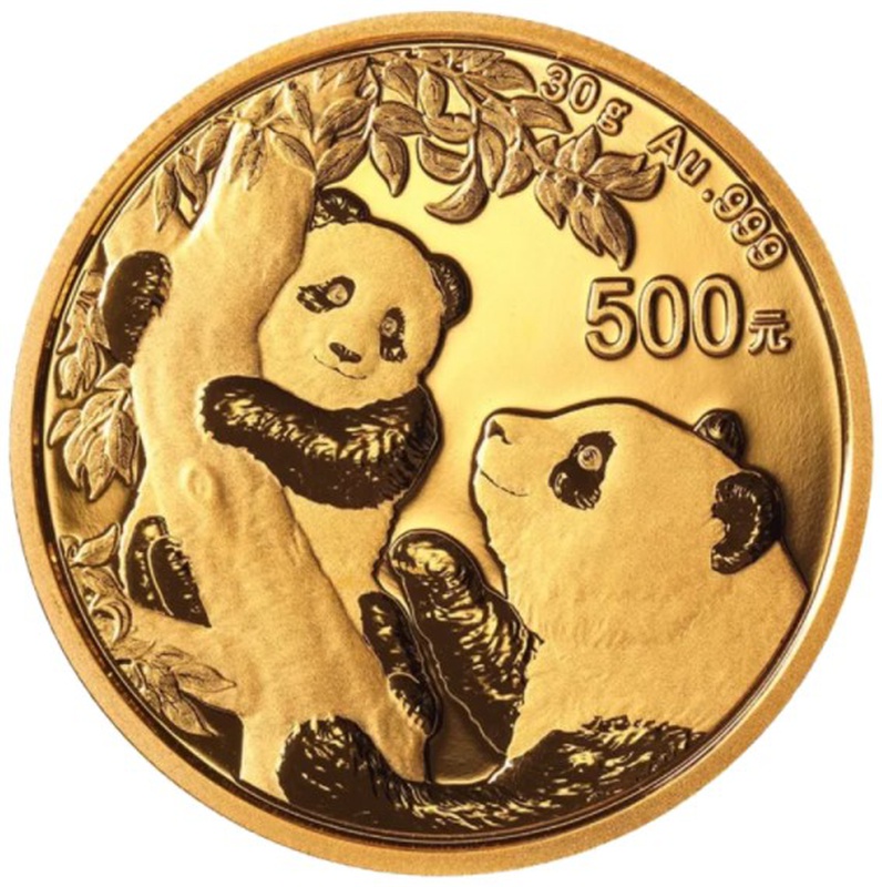 2021 30g Gold Chinese Panda Coin