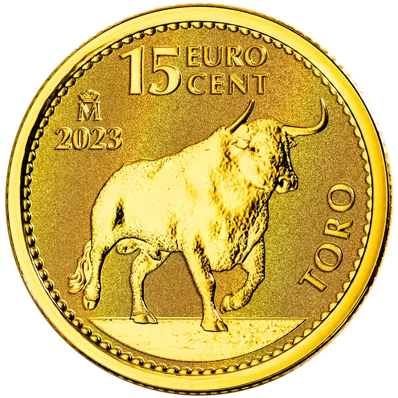 Moneta d'Oro Toro Spagnolo 2023 1/10oz