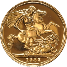 1985 Proof Sterline d'Oro - Cofanetto da 4 Monete