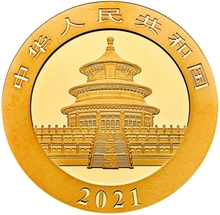 Panda Cinese 30g d'Oro 2021