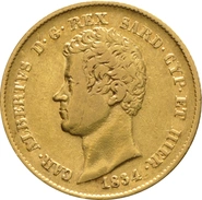Marengo Italiano - 20 Lire del Regno Di Sardegna - Carlo Alberto