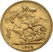 1883 Sterlina - Vittoria Giovane - M