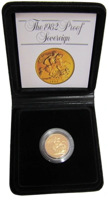 1982 Proof Sterlina d'Oro - Cofanetto