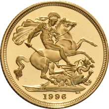 1996 Proof Sterlina d'Oro - Cofanetto