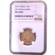2022 Sterlina d'Oro Giubileo - MS70 NGC