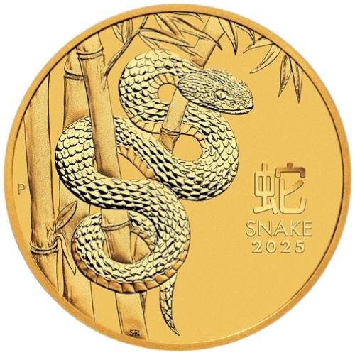 2025 1/2oz Moneta d'Oro Anno del Serpente Perth Mint