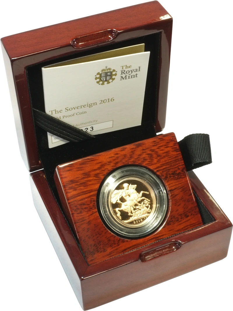 Sterlina d'Oro Proof 2016- Effigie di Butler nel cofanetto