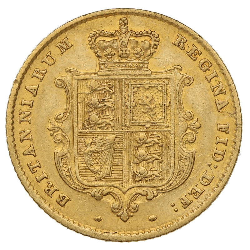 1858 Mezza Sterlina - Vittoria Giovane - Stemma Coronato - Londra