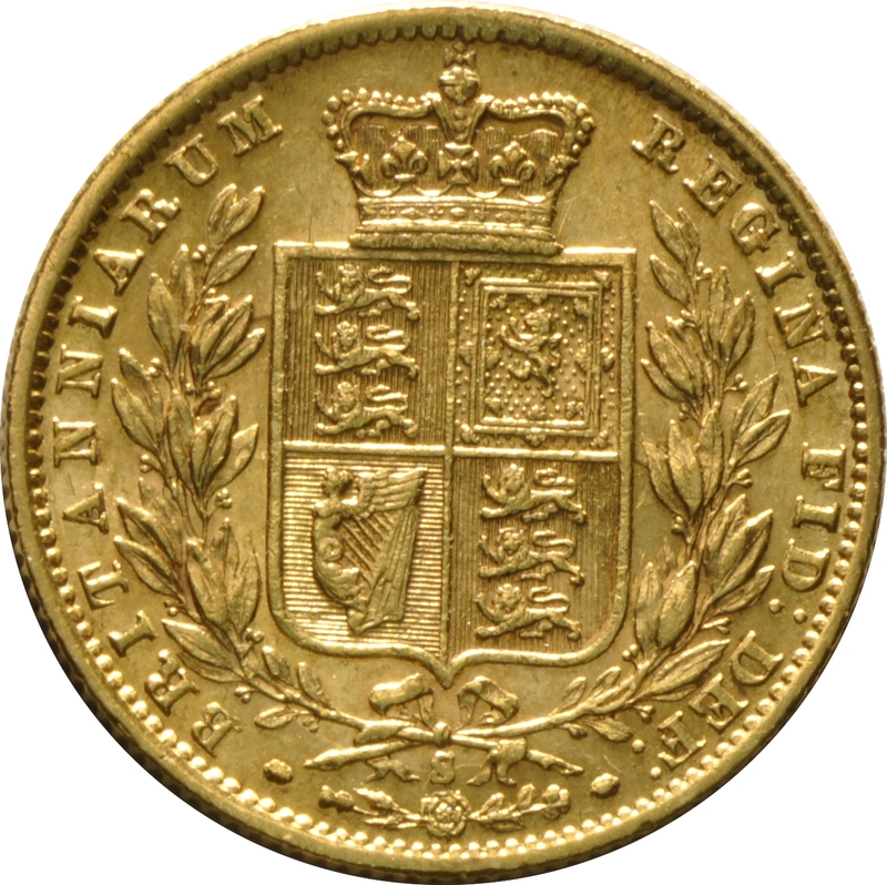 1872 Sterlina - Vittoria Giovane - Stemma Coronato - S