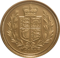 2002 Mezza Sterlina - Elisabetta II - Quarto Ritratto con Diadema - Proof senza Confezione