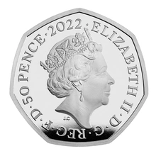 2022 25° Anniversario di Harry Potter - Hogwarts Express - Moneta d'Argento Proof 50 pence